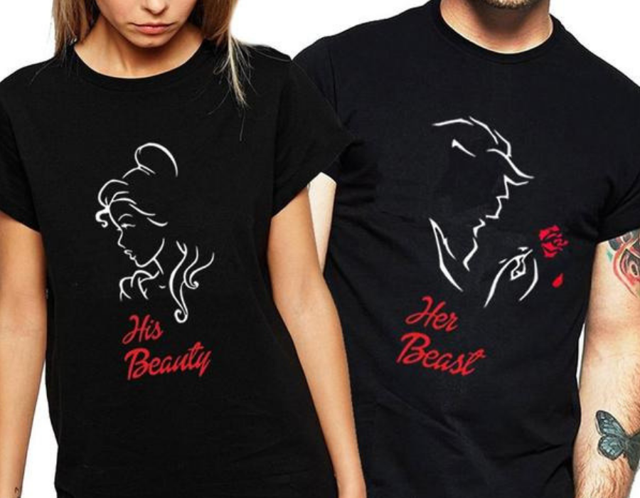 His Beauty His Beast Couple Shirts