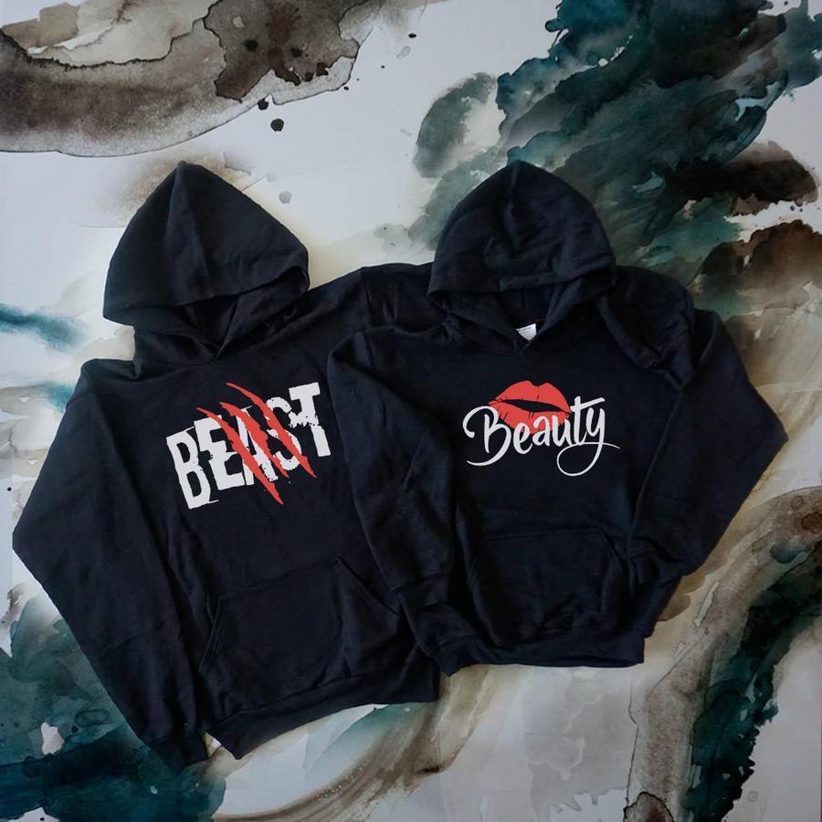 Beauty & Beast Hoodies - Valentine's Day Special