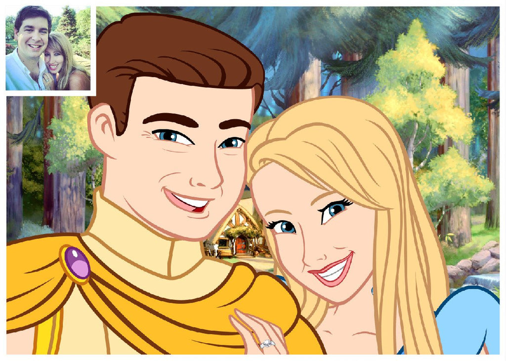 Couple Art Photo - Turn Your Photos Into CARTOON CHARACTERS - Cartoon Face 2
