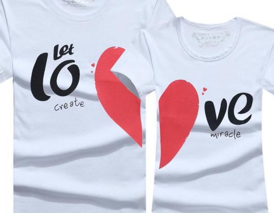 Heart Shape Love Couple Shirt