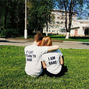 If Lost Return To Babe Shirts - Valentine's Day Special