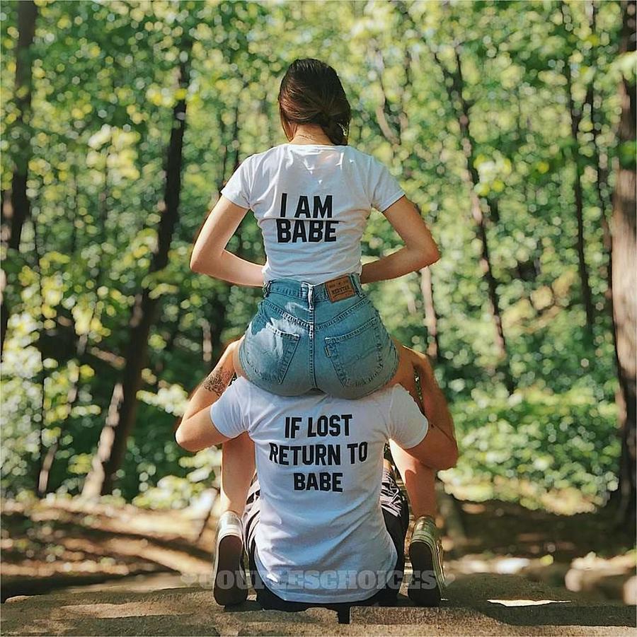 If Lost Return To Babe Shirts - Valentine's Day Special