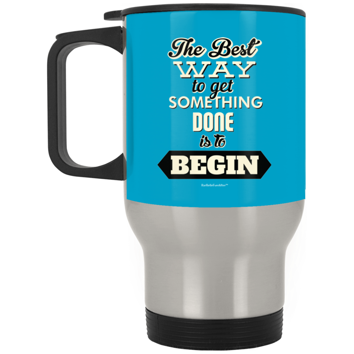 BarBelle EverAfter™ Silver Stainless Travel Mug