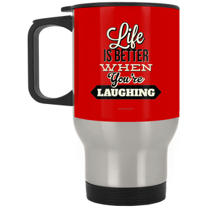 BarBelle EverAfter™ Silver Stainless Travel Mug