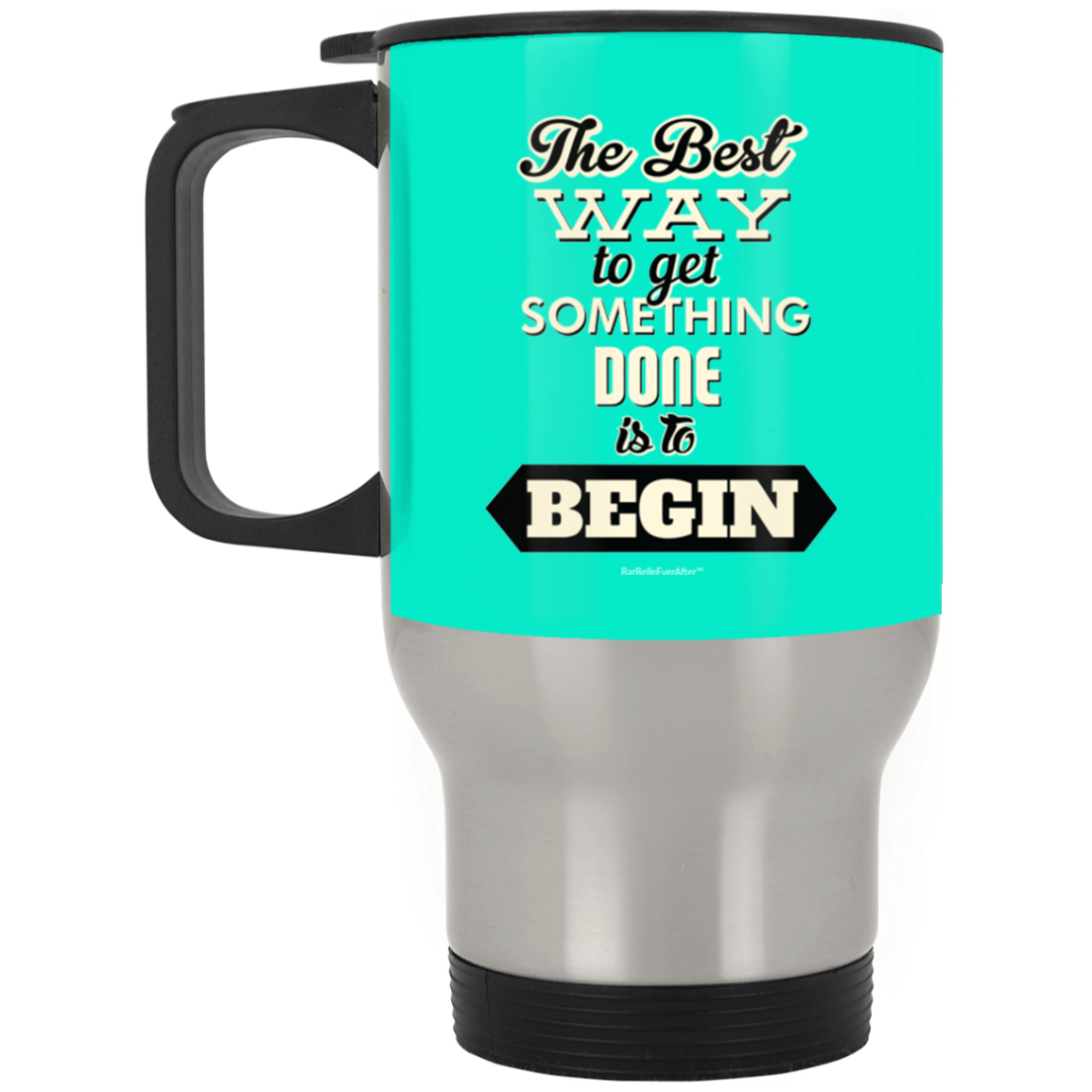 BarBelle EverAfter™ Silver Stainless Travel Mug