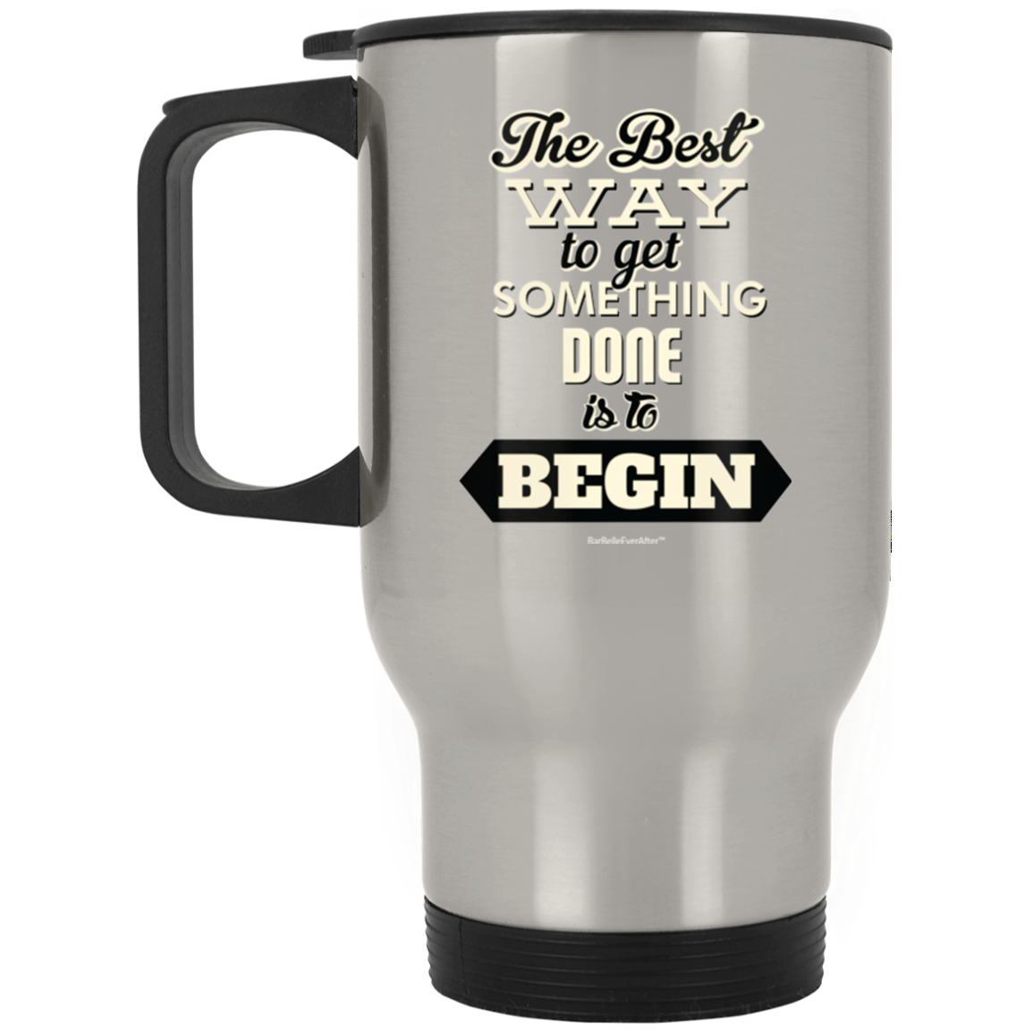 BarBelle EverAfter™ Silver Stainless Travel Mug