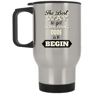 BarBelle EverAfter™ Silver Stainless Travel Mug