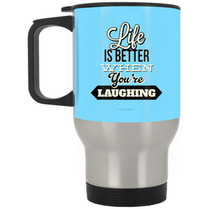 BarBelle EverAfter™ Silver Stainless Travel Mug