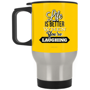 BarBelle EverAfter™ Silver Stainless Travel Mug