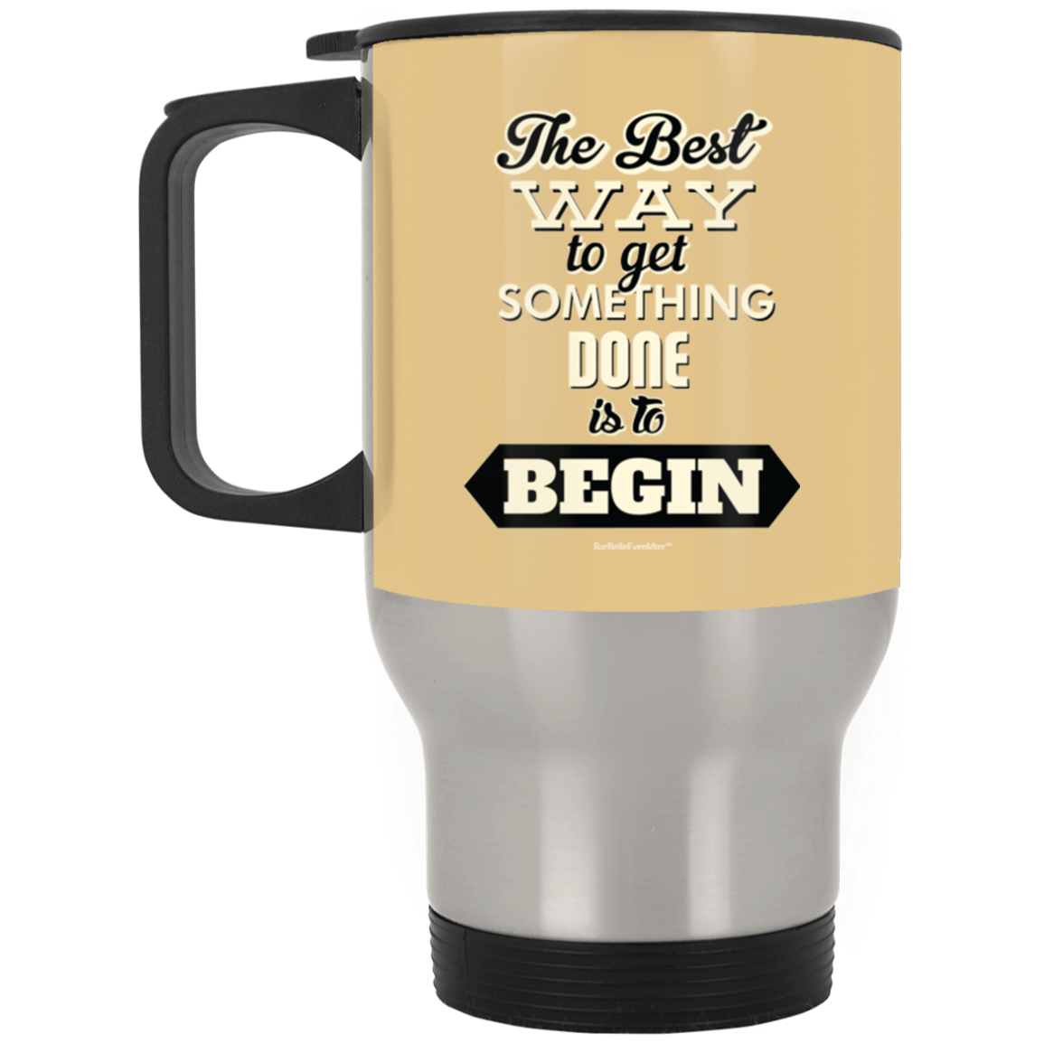 BarBelle EverAfter™ Silver Stainless Travel Mug