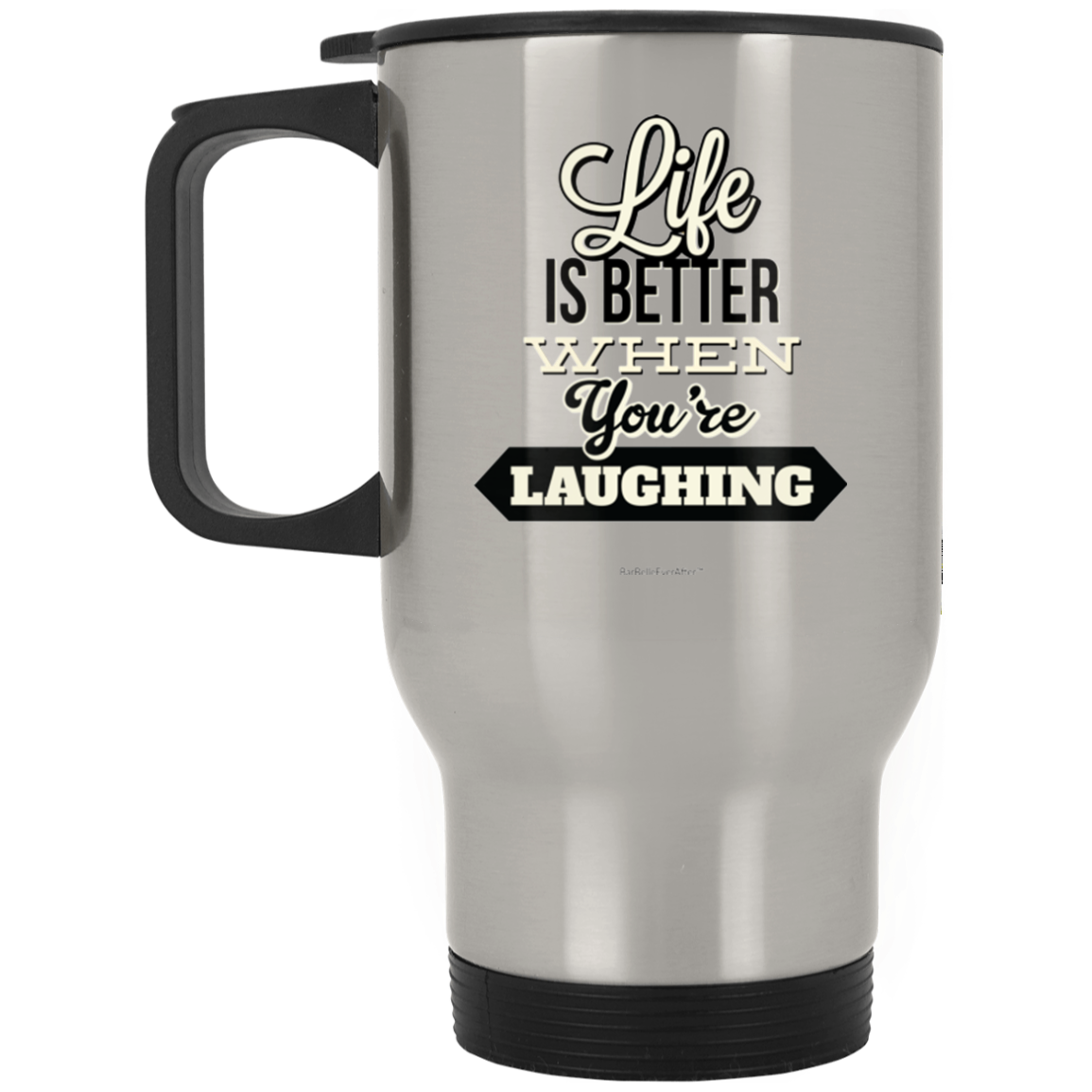 BarBelle EverAfter™ Silver Stainless Travel Mug