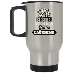 BarBelle EverAfter™ Silver Stainless Travel Mug