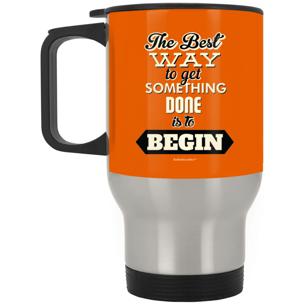 BarBelle EverAfter™ Silver Stainless Travel Mug