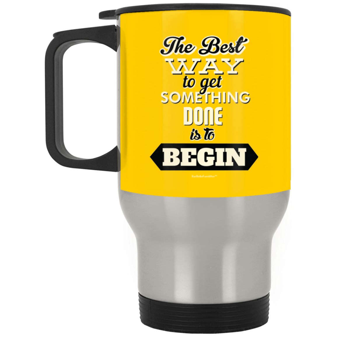 BarBelle EverAfter™ Silver Stainless Travel Mug