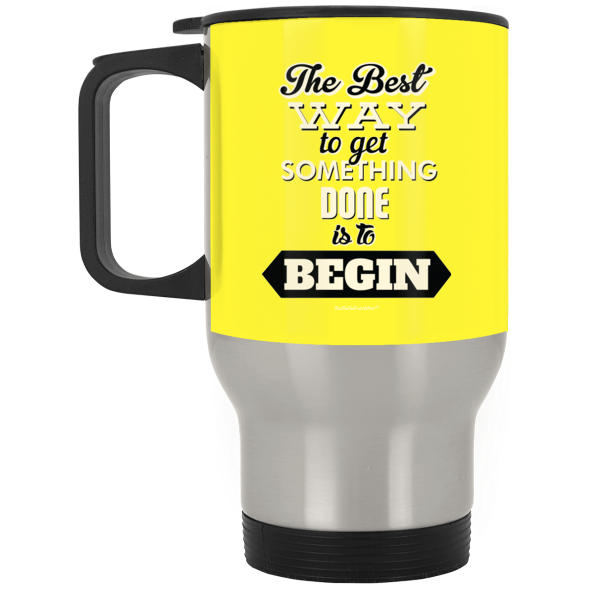 BarBelle EverAfter™ Silver Stainless Travel Mug
