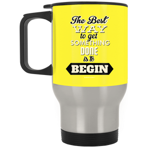 BarBelle EverAfter™ Silver Stainless Travel Mug