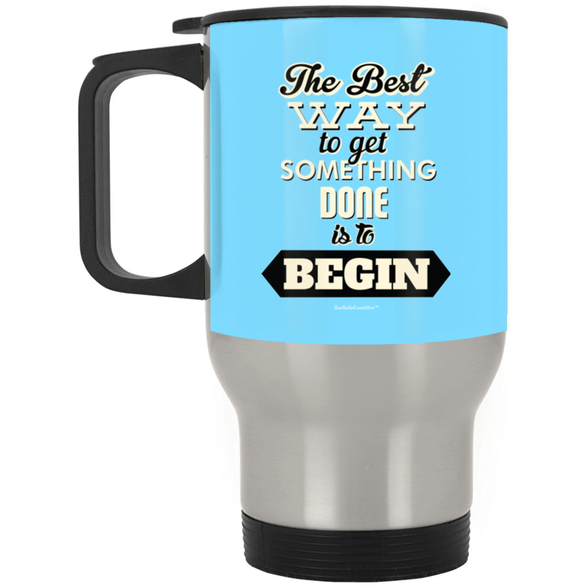 BarBelle EverAfter™ Silver Stainless Travel Mug