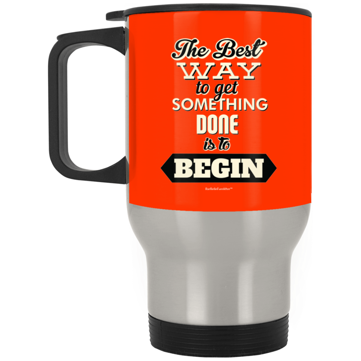 BarBelle EverAfter™ Silver Stainless Travel Mug