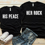 Her Rock & His Peace Shirts - Valentine's Day Special