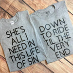 Life of Sins Shirts - Valentine's Day Special