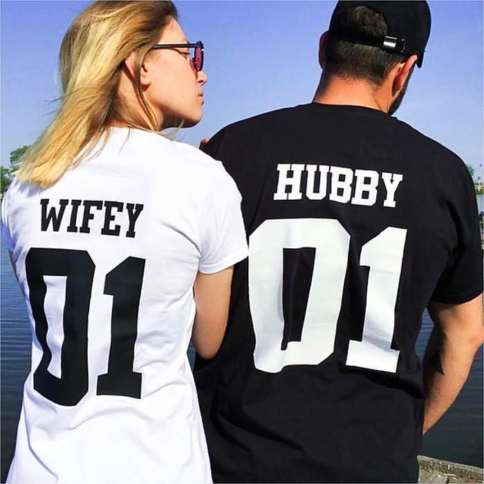 Wifey & Hubby 01 Shirts - Valentine's Day Special