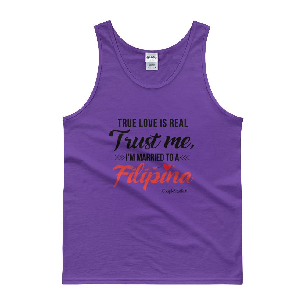 "Original Men's Top Tank Shirt Apparel "I'm Married To A Filipina"