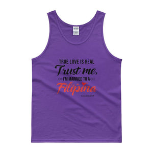 "Original Men's Top Tank Shirt Apparel "I'm Married To A Filipina"