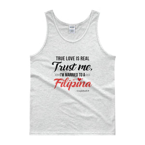 "Original Men's Top Tank Shirt Apparel "I'm Married To A Filipina"