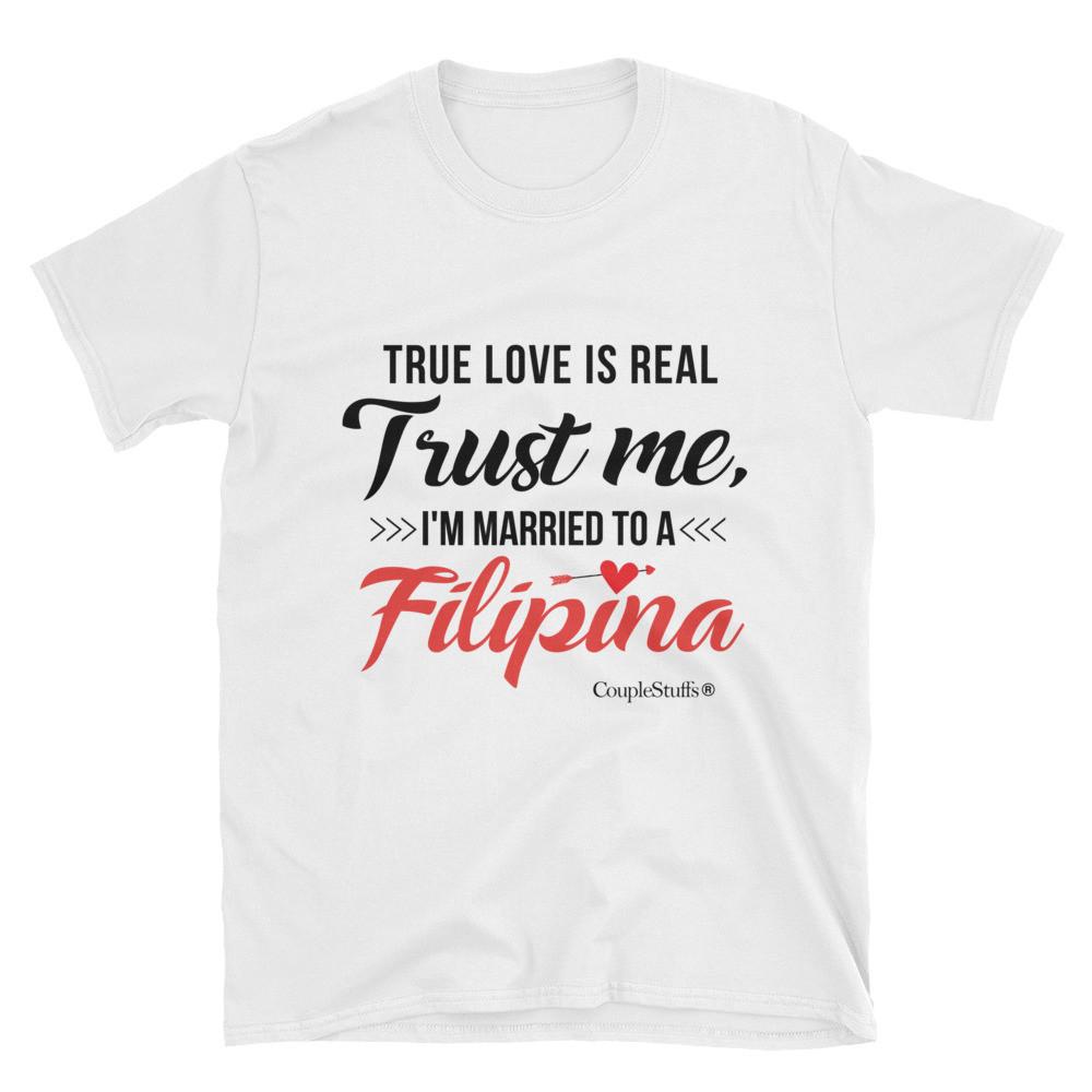"Original Men's Short Sleeves Shirt Apparel "I'm Married To A Filipina"