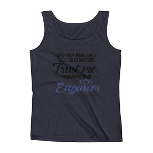 "Original Women's Sleeveless Top Tank Shirt Apparel "I'm Married To An Engineer"
