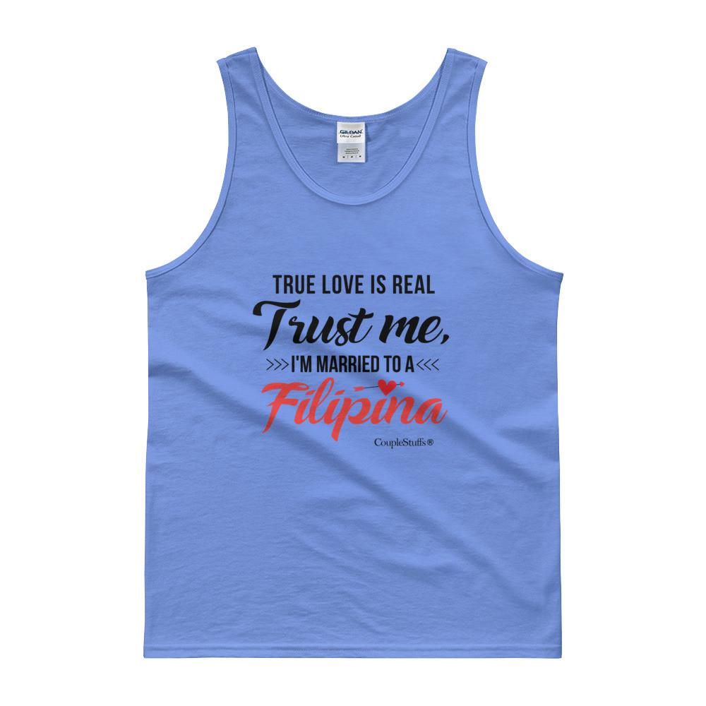 "Original Men's Top Tank Shirt Apparel "I'm Married To A Filipina"