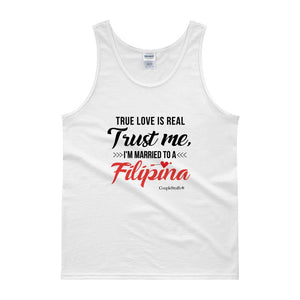 "Original Men's Top Tank Shirt Apparel "I'm Married To A Filipina"