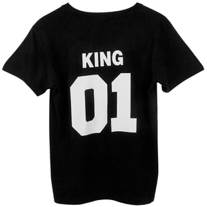 Family Matching Black And White King & Queen Shirts