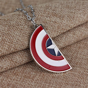 Marvel Captain America Civil War Shield Logo Couple Necklace