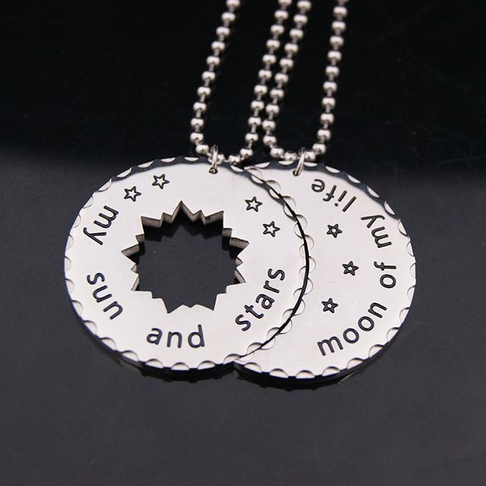 My Sun and Stars Moon of My Life Couple Necklace