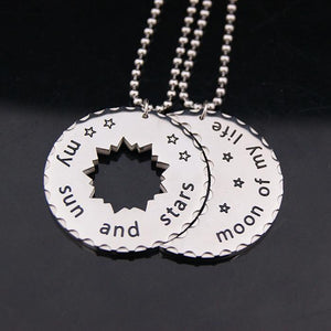 My Sun and Stars Moon of My Life Couple Necklace