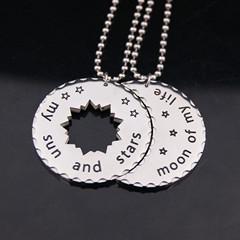 My Sun and Stars Moon of My Life Couple Necklace