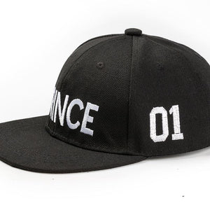 PRINCE PRINCESS Embroidery Couple Caps
