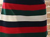 Red Black Green White Stripes Family Matching Clothes