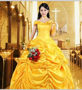 New 2016 Fantasia Women Halloween Cosplay Southern Beauty And The Beast Adult Princess Belle Costume