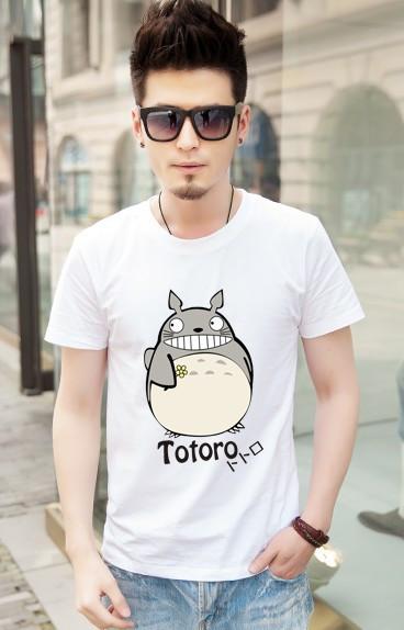 Totoro T shirt For Lovers Couple T shirt Clothing Cartoon Clothes For Men And Women T Shirt women tops for Free Shipping Brazil