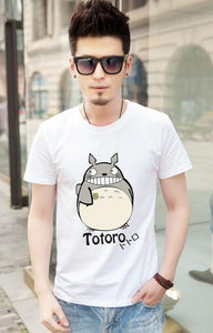 Totoro T shirt For Lovers Couple T shirt Clothing Cartoon Clothes For Men And Women T Shirt women tops for Free Shipping Brazil