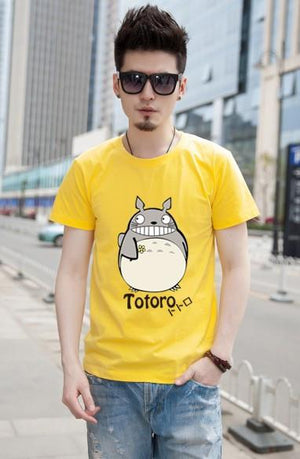 Totoro T shirt For Lovers Couple T shirt Clothing Cartoon Clothes For Men And Women T Shirt women tops for Free Shipping Brazil