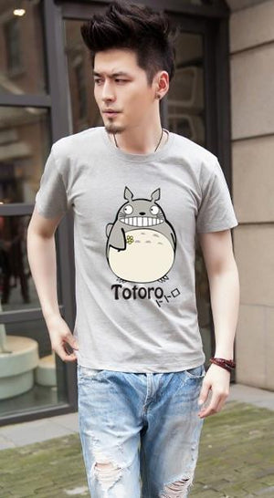 Totoro T shirt For Lovers Couple T shirt Clothing Cartoon Clothes For Men And Women T Shirt women tops for Free Shipping Brazil
