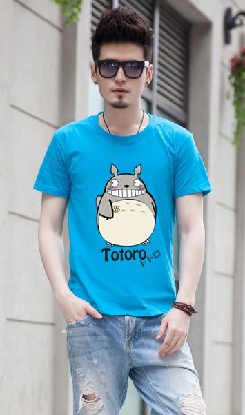 Totoro T shirt For Lovers Couple T shirt Clothing Cartoon Clothes For Men And Women T Shirt women tops for Free Shipping Brazil