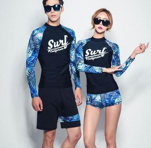 Surf Long Sleeve Couple Swimwear