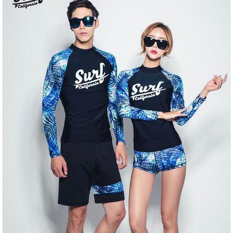 Swim Suit Bikini Set Windsurf Wind Surf Wear Beachwear Bathing Suits Bikinis 2017 New Couple Long Sleeve Yoga Maillot De Bain