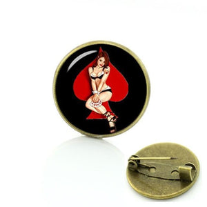 Beauty and the Beast Collection Vintage Fairytale Jewelry Brooch Marilyn Monroe Pins