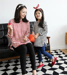 NEW family shirt clothes for mother and daughter striped matching clothes family look mommy and me outfits clothing girl shirt