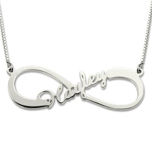 Infinity Name Necklace Single Name Necklace Gold Color  Infinity  Necklace with Any Name wedding Gift Mother's Day Gift